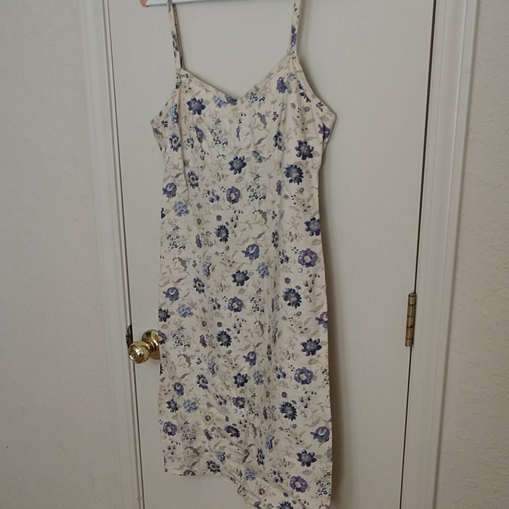 Navy floral dress
